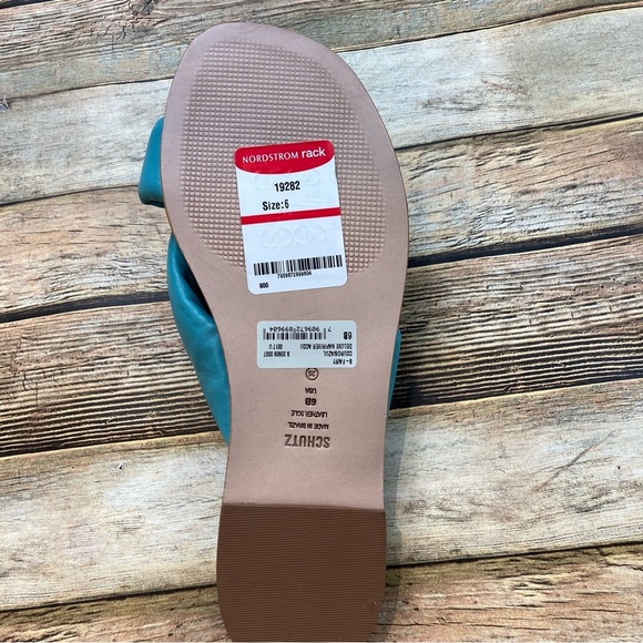 Women's Schutz Fairy Slide Sandal, Size 6 M - Blue - Picture 3 of 6